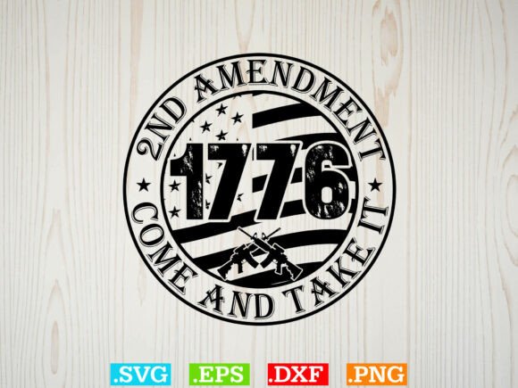 2nd Amendment Shirt Graphics for Crafts Projects