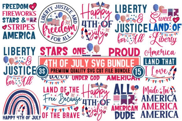 4th of July SVG Bundle: Graphics for T-Shirt Designs