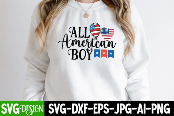 All American Boy SVG: Graphics for T-Shirt Designs