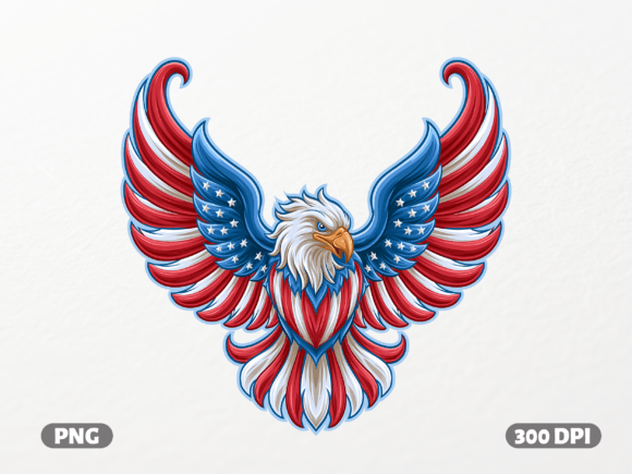 American Flag Eagle: Graphics for T-Shirt Designs