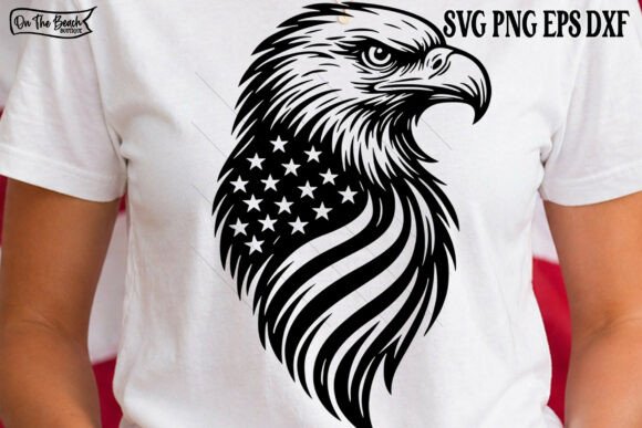American Flag Eagle SVG: Bold Graphics for T-Shirt Designs