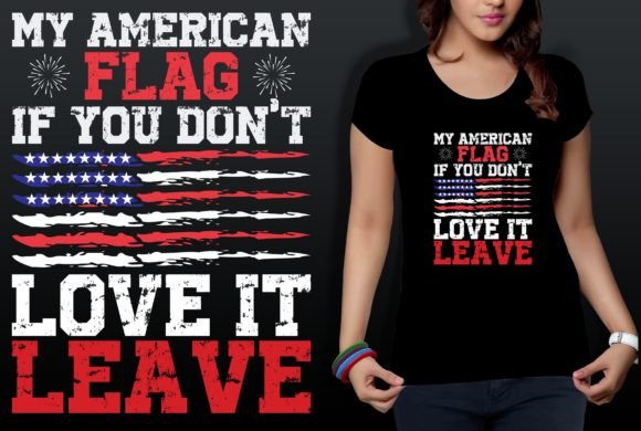 American Flag Graphics for Bold T-Shirt Designs