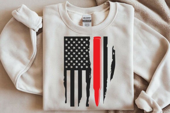 Bullet American Flag Svg: Graphics for T-Shirt Designs