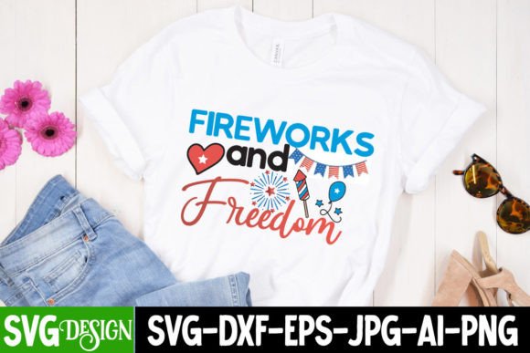 Fireworks and Freedom: Graphics for T-Shirt Designs