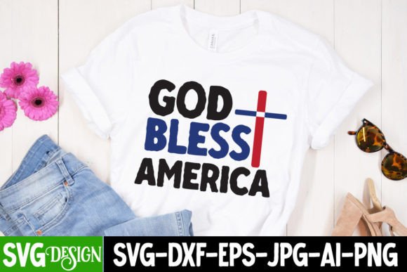 God Bless America SVG: Graphics for T-Shirt Designs