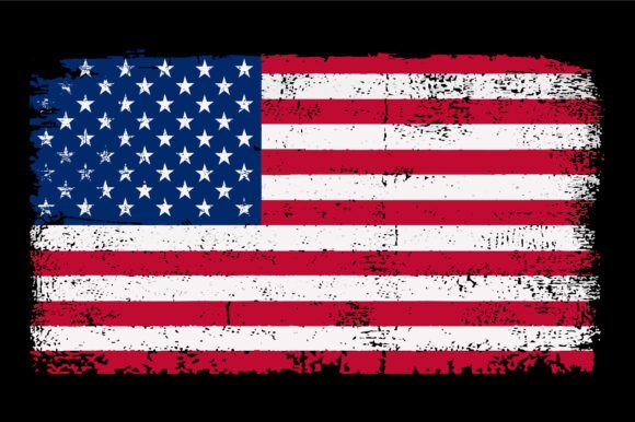 Grunge USA Flag: Bold Graphics for T-Shirt Designs