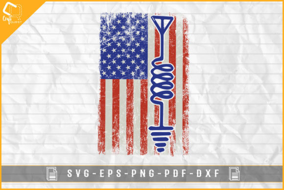 Ham Radio USA Flag Sublimation: Graphics for Crafts