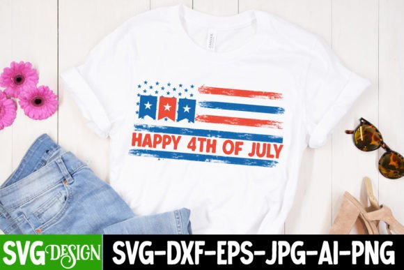 Happy 4th of July SVG: Graphics for T-Shirt Designs