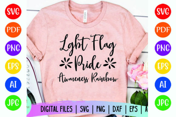 LGBT Flag Pride Rainbow: Graphics for T-Shirt Designs