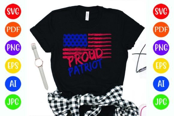 Proud Patriot Flag: Graphics for T-Shirt Designs