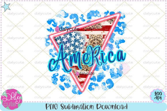 Review: America Flag Leopard Distressed Neon PNG for Embroidery