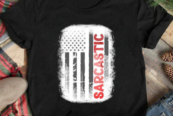 Sarcastic Flag Sublimation Design for T-Shirt Graphics