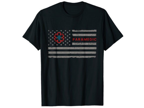 USA EMS Flag Paramedic T-Shirt: Graphics for Sellers
