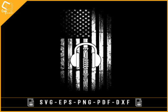 USA Flag Ham Radio Tee: Graphics for Crafts